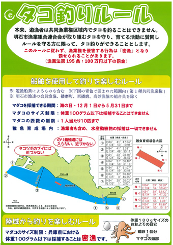 明石 タコ釣り ルール