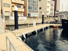 家島海の駅の桟橋に到着